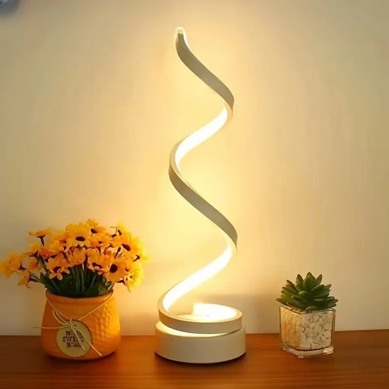 Stylish Chic Spiral Desk Lamp - Illuminate Your Space Now!