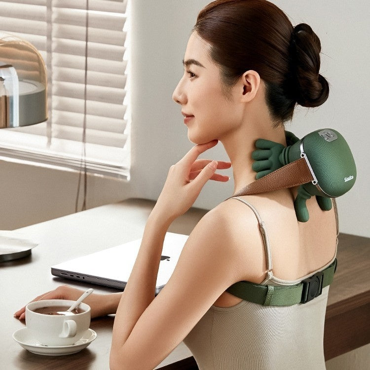 Wireless Neck & Shoulder Massager – Heated Kneading Massage