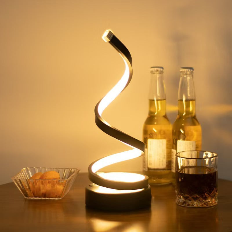 Stylish Chic Spiral Desk Lamp - Illuminate Your Space Now!
