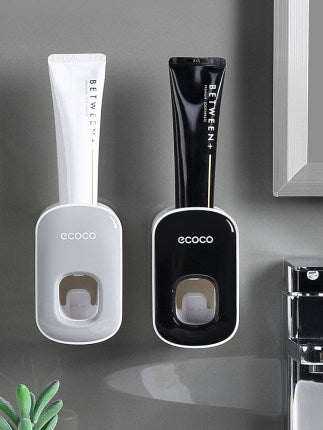 Wall Mounted 2-in-1 Automatic Toothpaste Dispenser & Holder - Transform Your Bathroom Today!