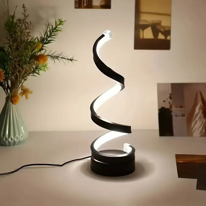 Stylish Chic Spiral Desk Lamp - Illuminate Your Space Now!