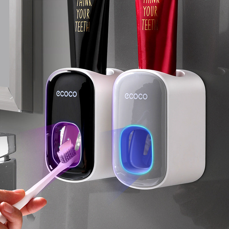 Wall Mounted 2-in-1 Automatic Toothpaste Dispenser & Holder - Transform Your Bathroom Today!