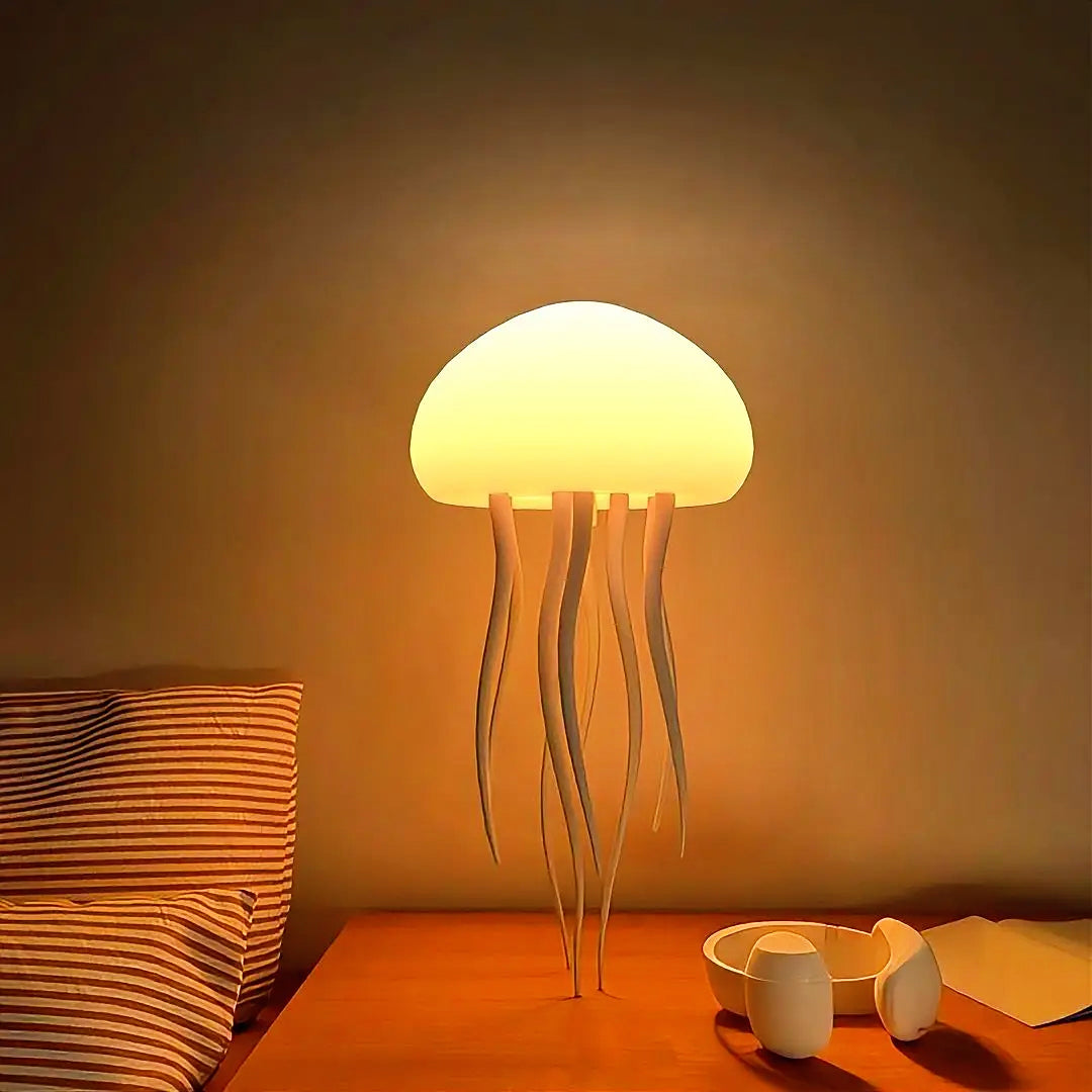 Jellyfish Mood Lamp - Portable LED Night Light for Bedside and Desk Decor