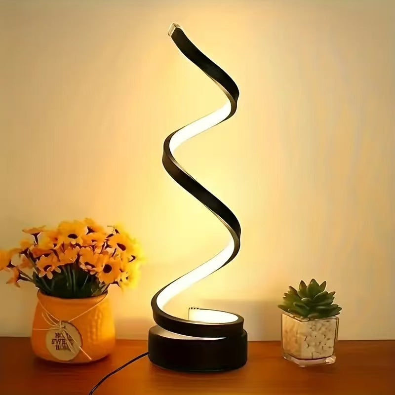 Stylish Chic Spiral Desk Lamp - Illuminate Your Space Now!