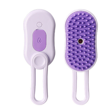 CatMate 3-in-1 Electric Steam Brush for Cats & Dogs - Massage, Groom, & Remove Hair Effortlessly!